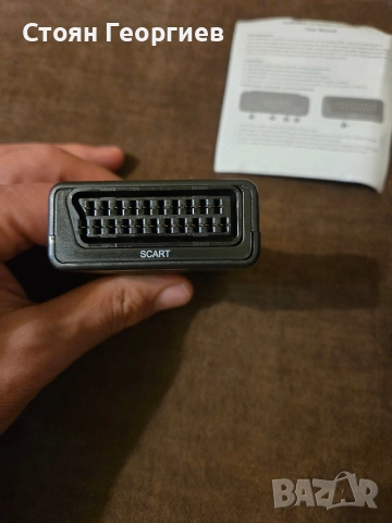 Адаптер, HDMI към Scart, Full HD, аналогов към цифров аудио-видео конвертор, снимка 3 - Друга електроника - 52566725