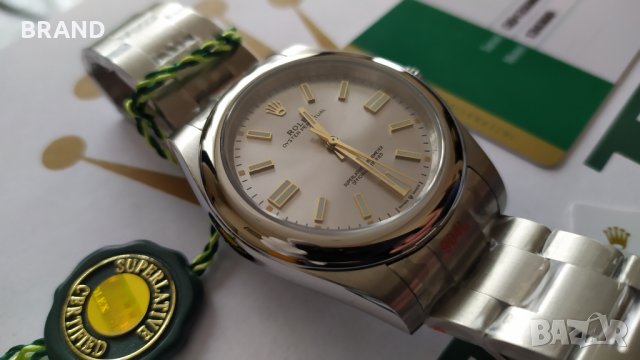 Унисекс часовник ROLEX Classic PERPETUAL 41mm механичен клас 5А+, снимка 4 - Мъжки - 31574576