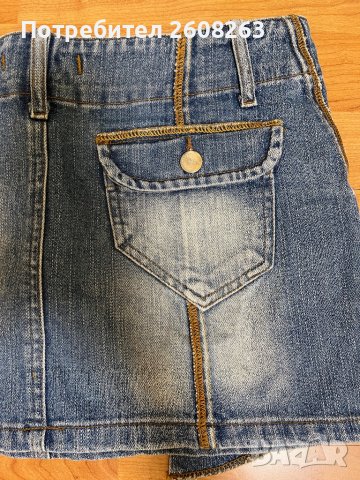 Дънкова пола, снимка 4 - Поли - 37147422