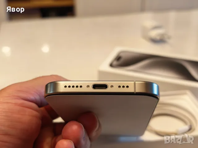 iPhone 15 Pro, бял, отличен, снимка 9 - Apple iPhone - 56442097