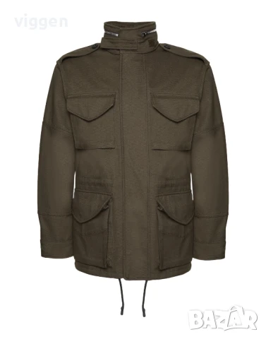 Италианско мъжко яке на 8 by Yoox. Размер М. Цвят зелен (хаки) Само 40 лв., снимка 6 - Якета - 51175538