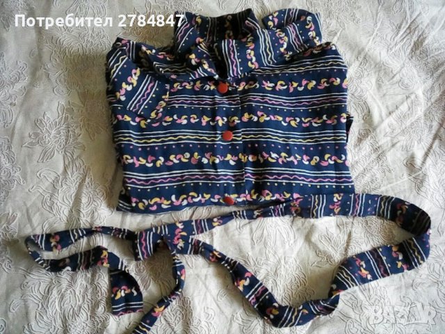 Дамска риза с къс ръкав естествена коприна