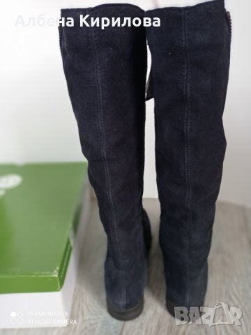 Естеств. сини велур RIEKER антистрес, 36н-р, снимка 7 - Дамски ботуши - 35040095