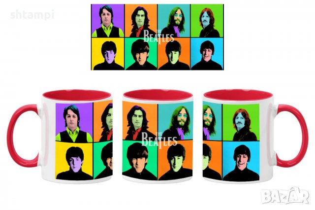 Чаша Beatles 17,Керамична Чаша, Кафе Чай, Игра,Изненада,Подарък,Повод,Празник,Рожден Ден, снимка 5 - Чаши - 38508755
