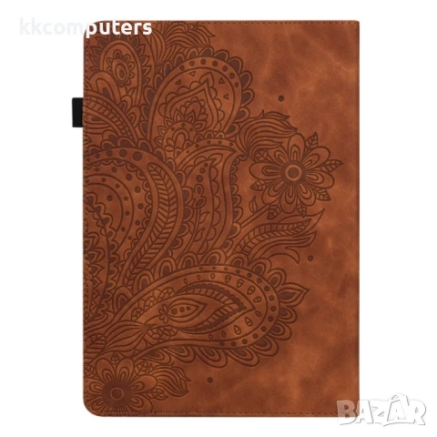 Amazon Kindle Parperwhite 6 2022 Peacock Embossed Pattern Кожен Калъф и Стилус, снимка 6 - Калъфи, кейсове - 50962776