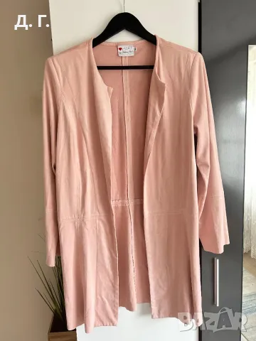 Розово сако дълго, снимка 1