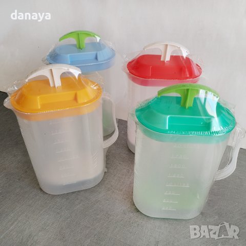 4429 Кана за айрян с бутало за разбиване и разбъркване, 2 литра, снимка 4 - Съдове за готвене - 44156915