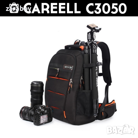 Нова раница за DSLR фотоапарат, обективи и лаптоп CAREELL C3050, снимка 1
