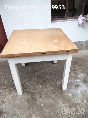 Маса разтегателна  и столове  комплект , снимка 2 - Маси - 47288332