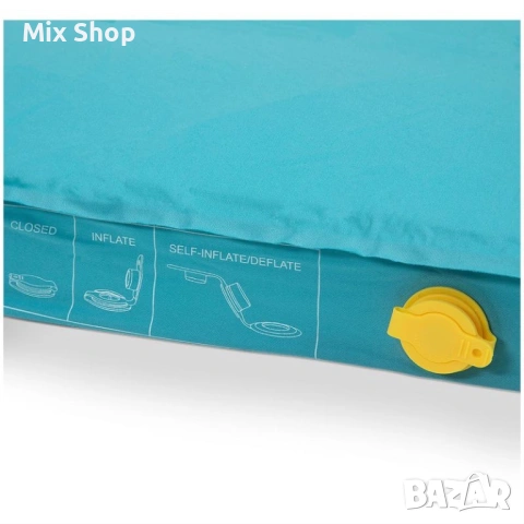 Самонадуваем комфортен матрак Froyak за къмпинг, палатка, каравана, снимка 2 - Матраци - 53008174