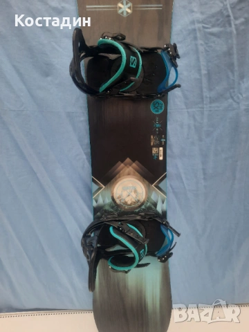 Сноуборд 142см. SALOMON QUATTRO с автомати, снимка 4 - Зимни спортове - 53214814
