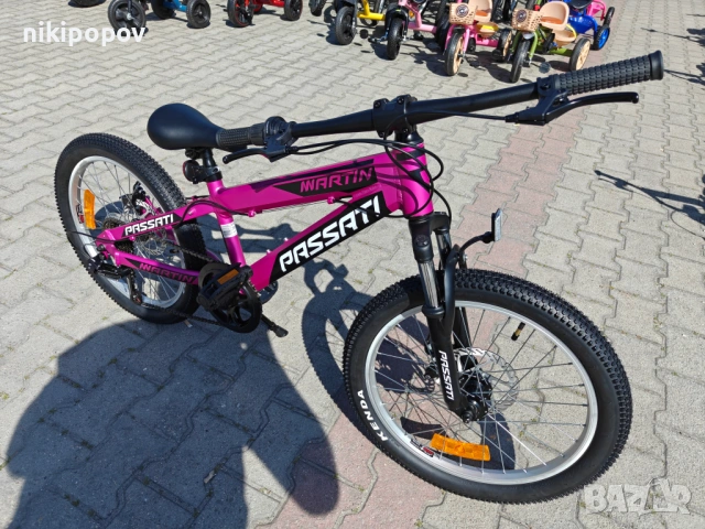 BG Алуминиев велосипед 20" MARTY розов, снимка 4 - Велосипеди - 54334584