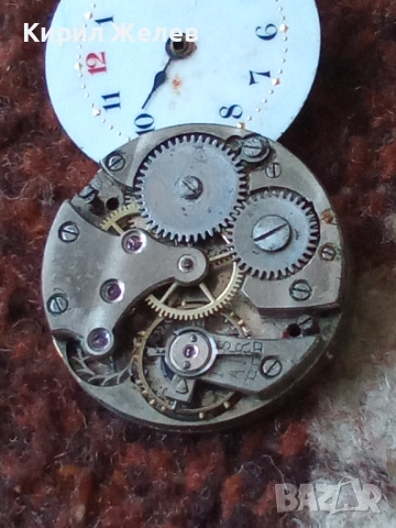 Механизъм с циферблат от стар ръчен часовник 51409, снимка 10 - Мъжки - 52252492