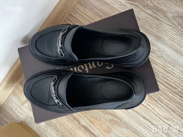 Лоуфъри Santonelli 38 номер неразличими от нови, снимка 3 - Дамски елегантни обувки - 49716558