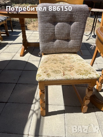 Трапезна маса със шест стола, снимка 10 - Маси - 52018076