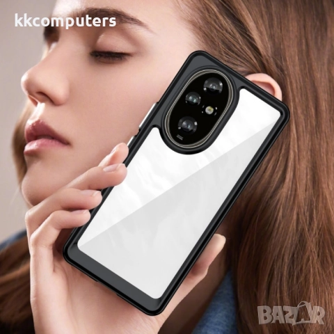 Honor 200 Pro Силиконов Калъф Transparent TPU и Протектор, снимка 12 - Калъфи, кейсове - 52835138