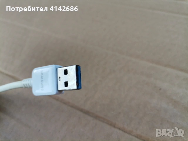 Оригинален кабел за Samsung Galaxy Note 3 (150 см.) - бял, снимка 5 - Кабели и адаптери - 54339321