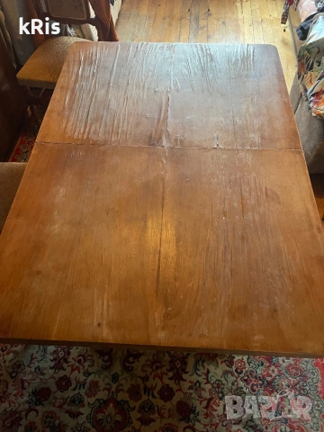 маса разтегателна с столове, снимка 2 - Маси - 53316668