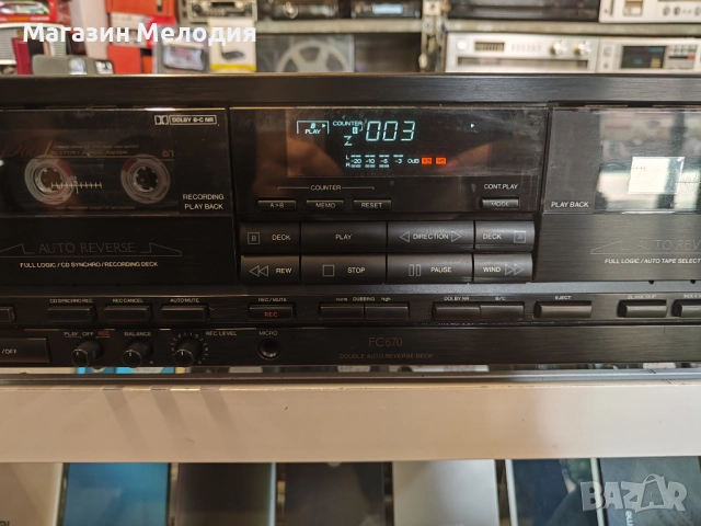 Касетен дек Philips FC670 Отлично техническо състояние, добър външен вид., снимка 4 - Декове - 51769951