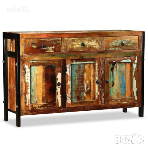 vidaXL Бюфет, регенерирано дърво масив, 120x35x76 cм, снимка 3 - Бюфети - 56146438