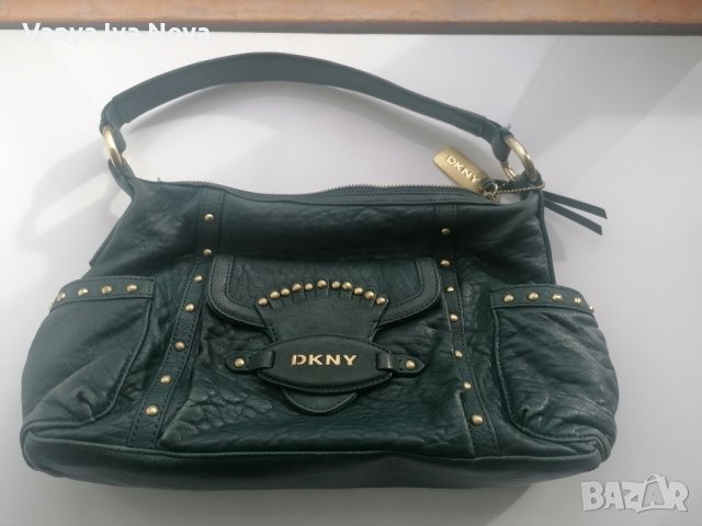 DKNY оригинална чанта естествена кожа , снимка 15 - Чанти - 38972539