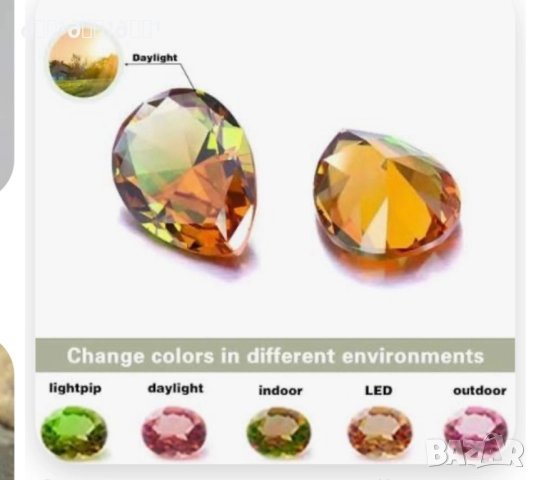 Уникален сребърен пръстен с позлата и естеств. камък , снимка 7 - Пръстени - 52422822