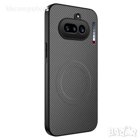 WANLONFENG TQ Магнитен Калъф за Nothing Phone (4a) - PC+TPU, Карбон текстура, 4 цвята, снимка 2 - Калъфи, кейсове - 54087411