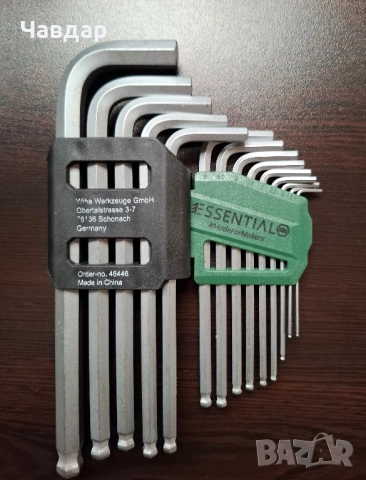 Wiha Essential-комплекти професионални шестограми(14 бр), снимка 5 - Други инструменти - 52091007
