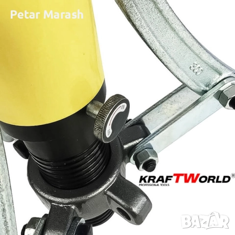 Професионална Хидравлична скоба KraftWorld 15T – за лагери, фланци и зъбни колела, снимка 7 - Други инструменти - 51793101