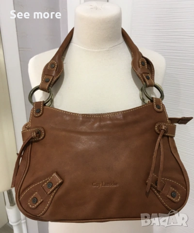 Guy Laroche чанта естествена кожа, снимка 9 - Чанти - 54001524
