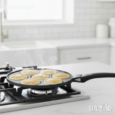 Тиган за 7 палачинки Cheffinger – Ø28 сm, снимка 2 - Съдове за готвене - 53168517