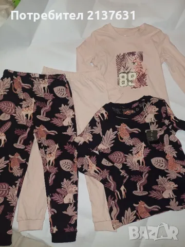 НОВА с етикет ДЕТСКА ПИЖАМА с дълъг ръкав  - Размер 98 / 104, снимка 1