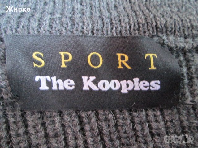 The Kooples марков френски дебел тъмно сив пуловер от мерино., снимка 3 - Пуловери - 38578770
