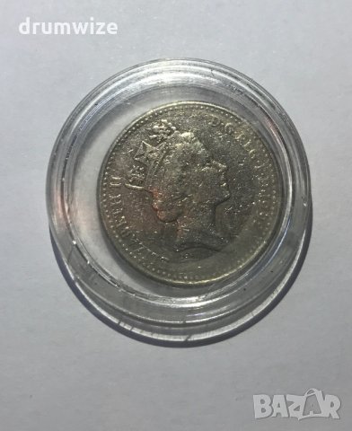 Ten pence 10 Elizabeth II, снимка 2 - Нумизматика и бонистика - 35573266