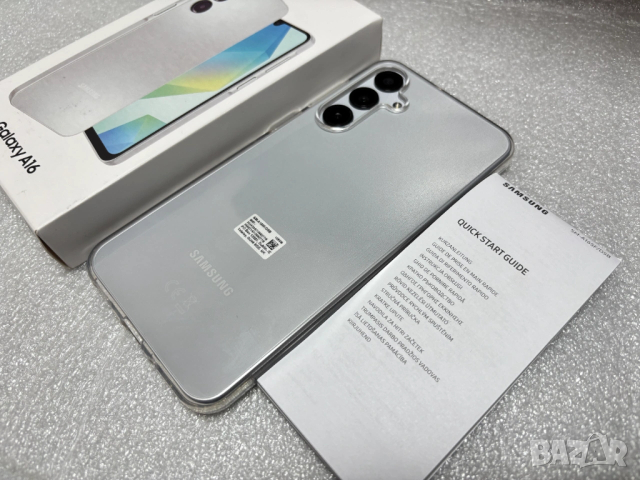 КАТО НОВ! Samsung Galaxy A16 5G - 4GB RAM / 128GB, Light Gray, снимка 17 - Samsung - 53096416