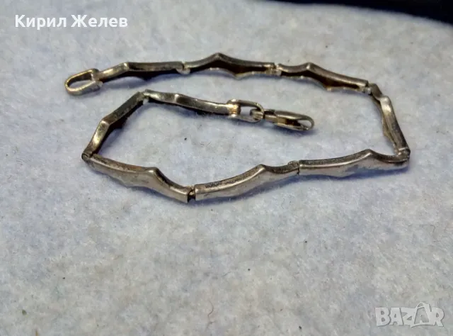 СТАРА СРЕБЪРНА ГРИВНА ПАТИНИРАНО СРЕБРО 925 РЪЧНА ВИНТИДЖ АРТ ИЗРАБОТКА 44370, снимка 11 - Гривни - 49757294