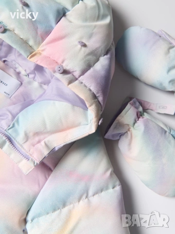 Цветен зимен гащеризон с ръкавици, размер 110-116см, снимка 4 - Други - 53373377