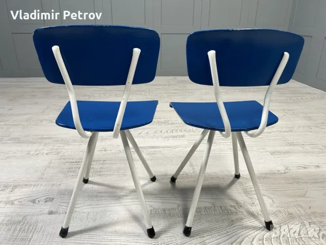 Винтидж детски столчета Н066, снимка 4 - Столове - 56019268