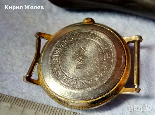 TIMEX WATERPROOF MADE in GREAT BRITAIN Стар ПОЗЛАТЕН АНГЛИЙСКИ РЪЧЕН ЧАСОВНИК ТАЙМЕКС РАБОТЕЩ 49587, снимка 6 - Антикварни и старинни предмети - 48467257