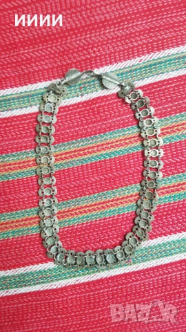 Сребърен кордон ланец , снимка 2 - Антикварни и старинни предмети - 52050374