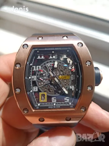 Richard mille RM 030 automatic mechanical watch gold Ричард Майли автоматичен механичен часовник 