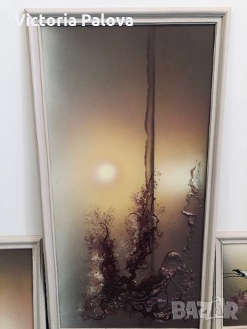 Авторски картини Л.Пушкарева триптих, снимка 3 - Картини - 30478033