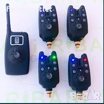  Ново ! 4 сигнализатора за риболов със станция в кожен калъф , снимка 6 - Такъми - 30887007