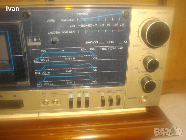 РЕСПРОМ D-202А РЕТРО БЪЛГАРСКИ КАСЕТЕН СТЕРЕОФОНИЧЕН ДЕК В КОЛЕКЦИОНЕРСКО РАБОТЕЩО СЪСТОЯНИЕ СОЦ НРБ, снимка 6 - Декове - 54209202