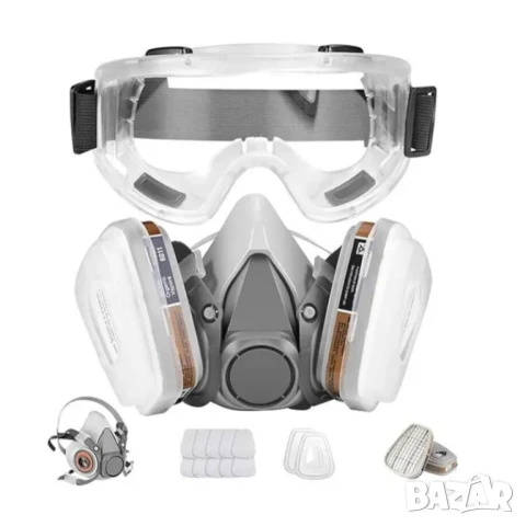 Предпазна маска 6200 с филтри и очила