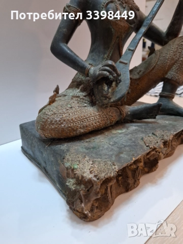  Винтидж позлатена бронзова статуя на тайландски принц , снимка 2 - Антикварни и старинни предмети - 52673920