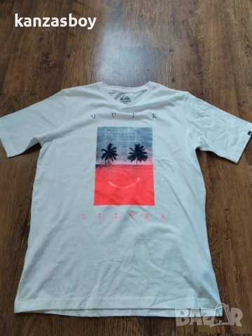 quiksilver - страхотна мъжка тениска КАТО НОВА S, снимка 4 - Тениски - 51196370