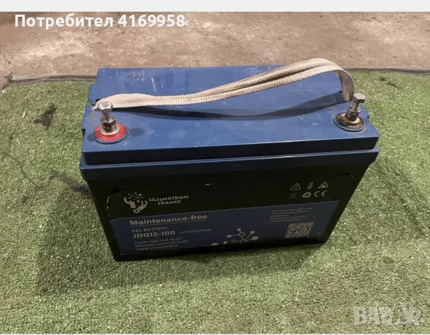 Продавам гелов акумулатор Ultimatron France JDG12-100 – 12V / 100Ah, снимка 2 - Палатки - 55894261