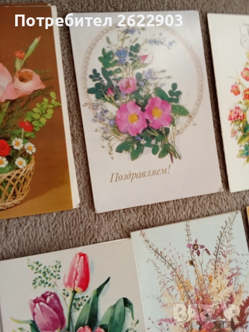 Руски поздравителни картички, снимка 8 - Колекции - 52413797