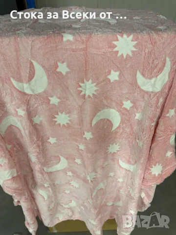 Светещо в тъмното одеяло Magic Blanket + Подарък Голям комплект конструктор , снимка 3 - Спално бельо и завивки - 55746895